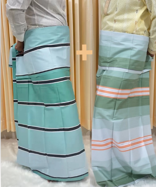 রয়েল কালচার এর নকশার নীড় লুঙ্গি কম্বো কোড ১৬১১+১৬৩৩